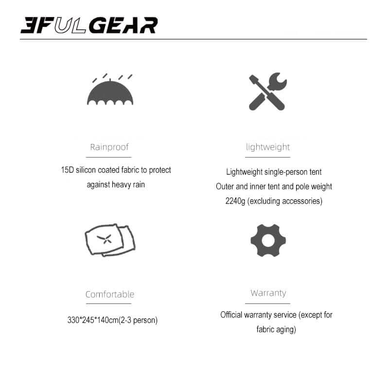 3F UL Gear Taiji 3 Tent