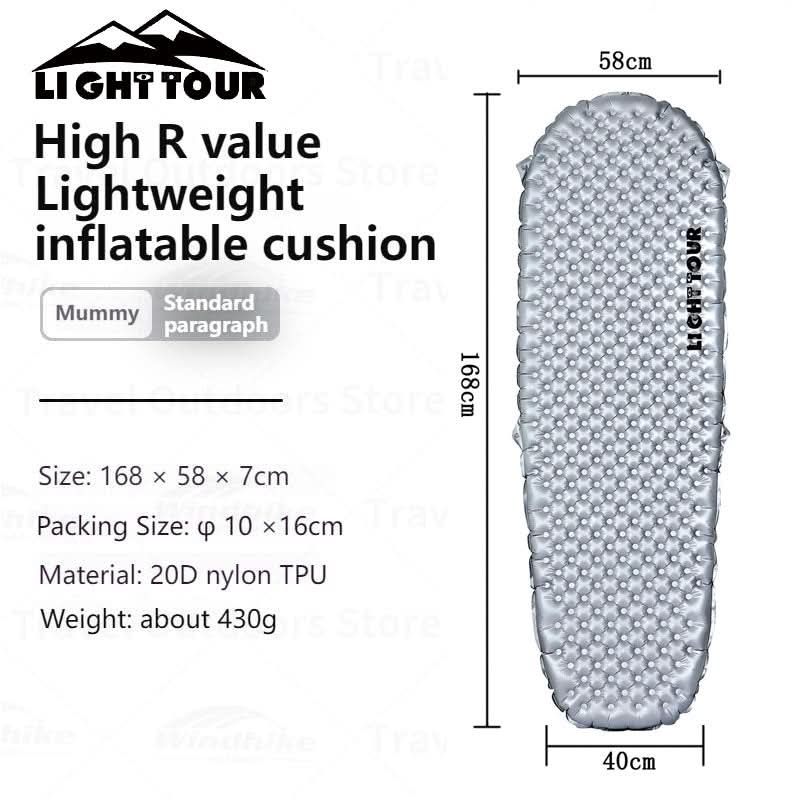 Light Tour R3.5/R5.8 Sleeping Pad 20D Nylon