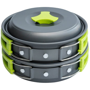 Camping Cookware Mess Kit -Pots and Pans Set DS200