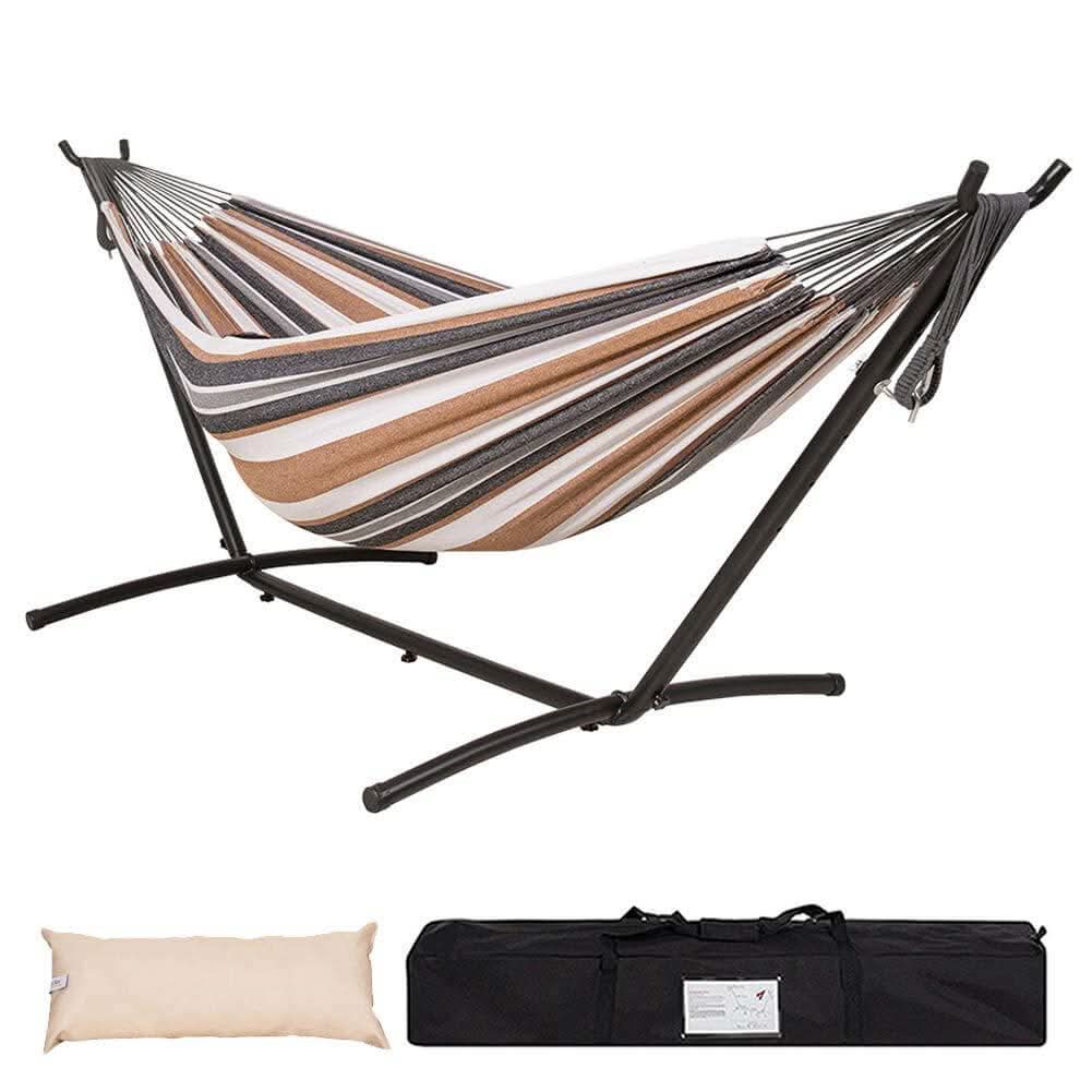 Hammock Stand with 9FT Space Saving Steel Stand, 450 Pounds Capacity