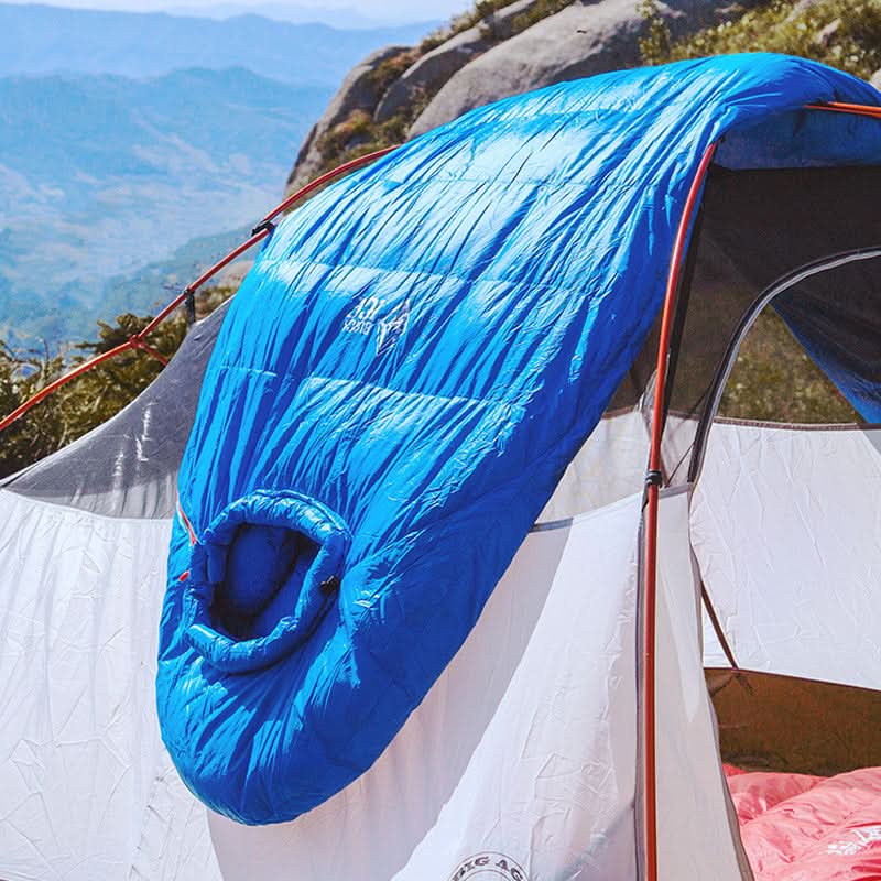 Saco de dormir momia de plumón de pato gris al 90 % de la serie B de Black Ice