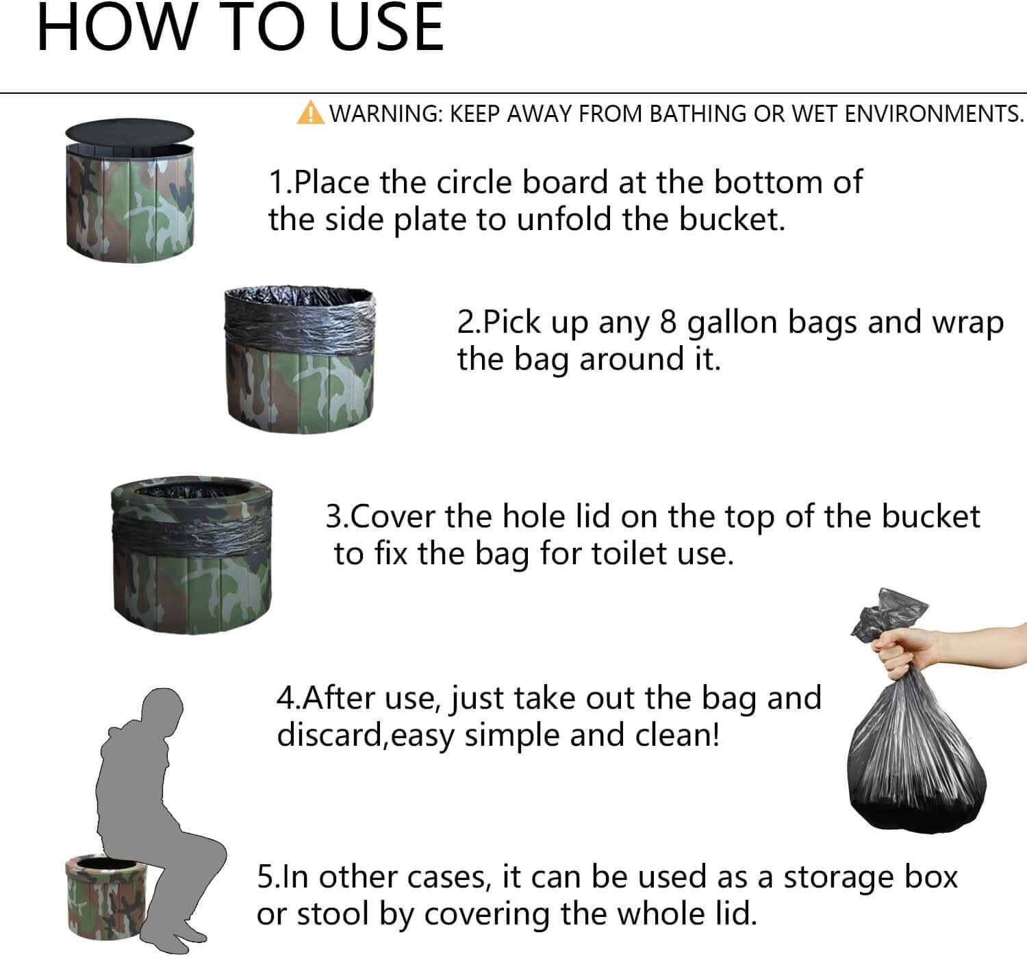 Portable Folding Toilet