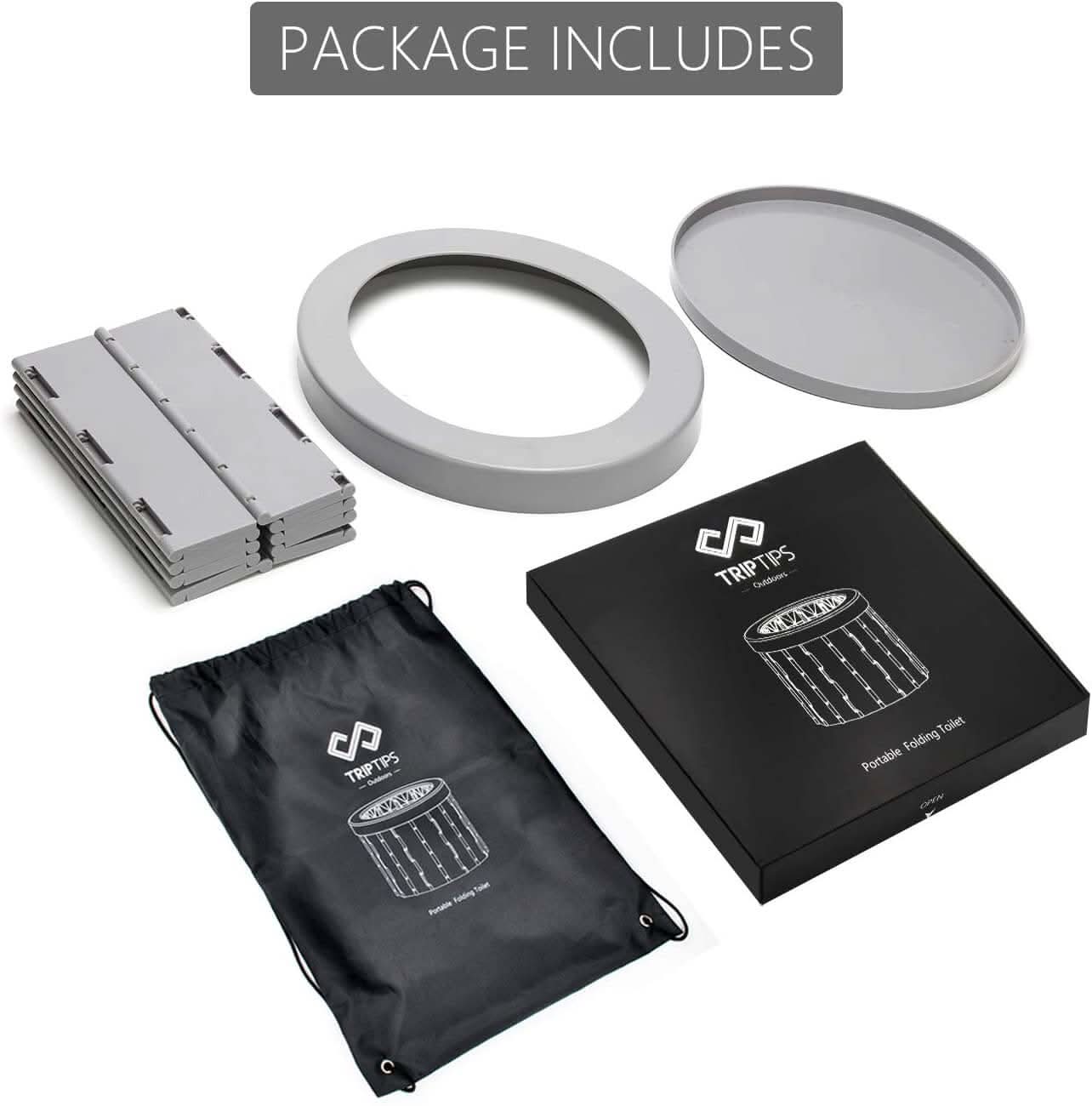 Portable Toilet Seat (Gray)