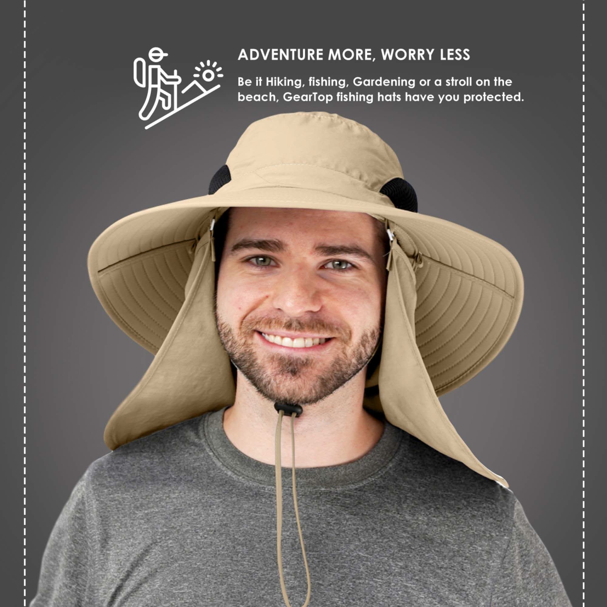 Chapeau de pêcheur, chapeaux de protection solaire d'extérieur pour hommes et femmes