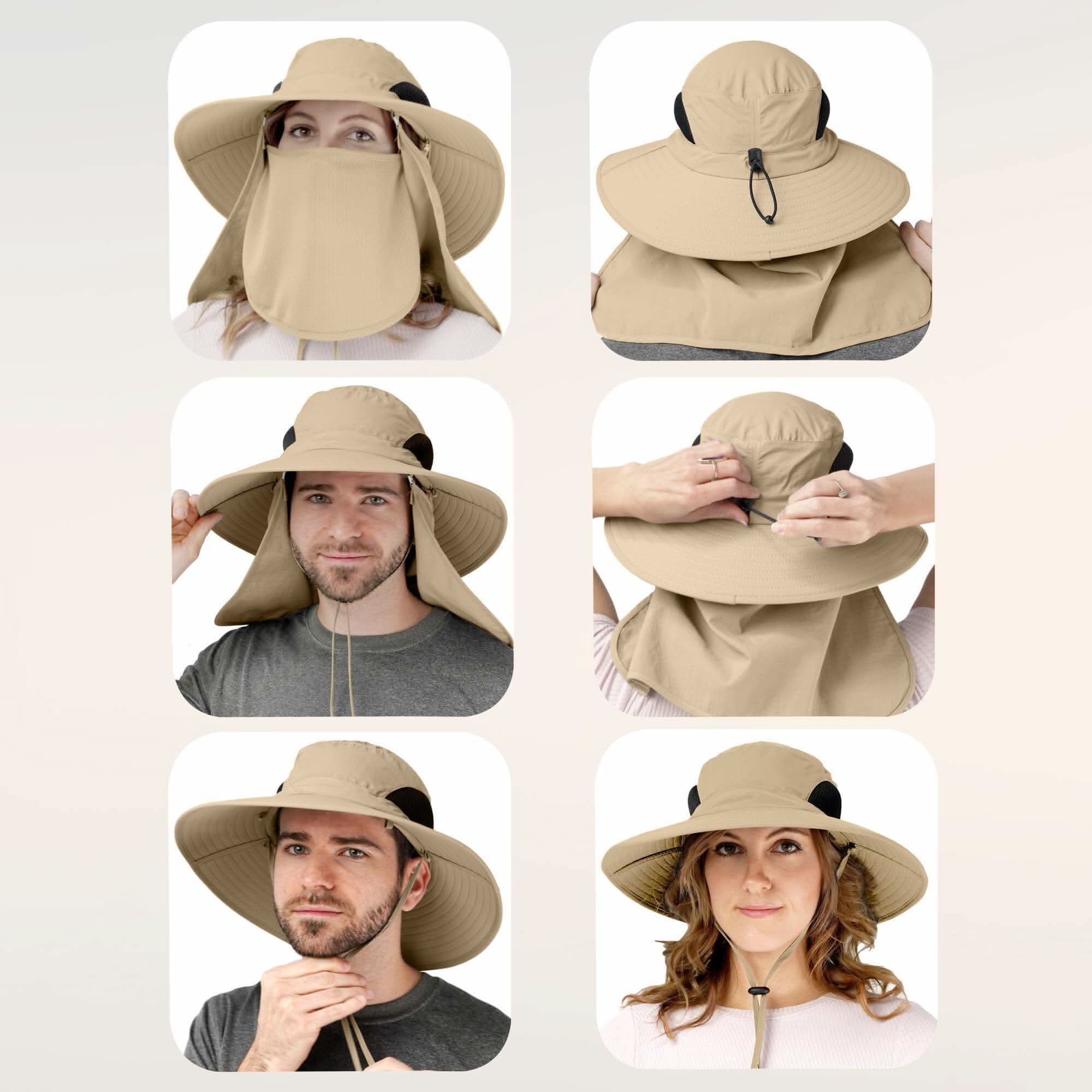 Chapeau de pêcheur, chapeaux de protection solaire d'extérieur pour hommes et femmes