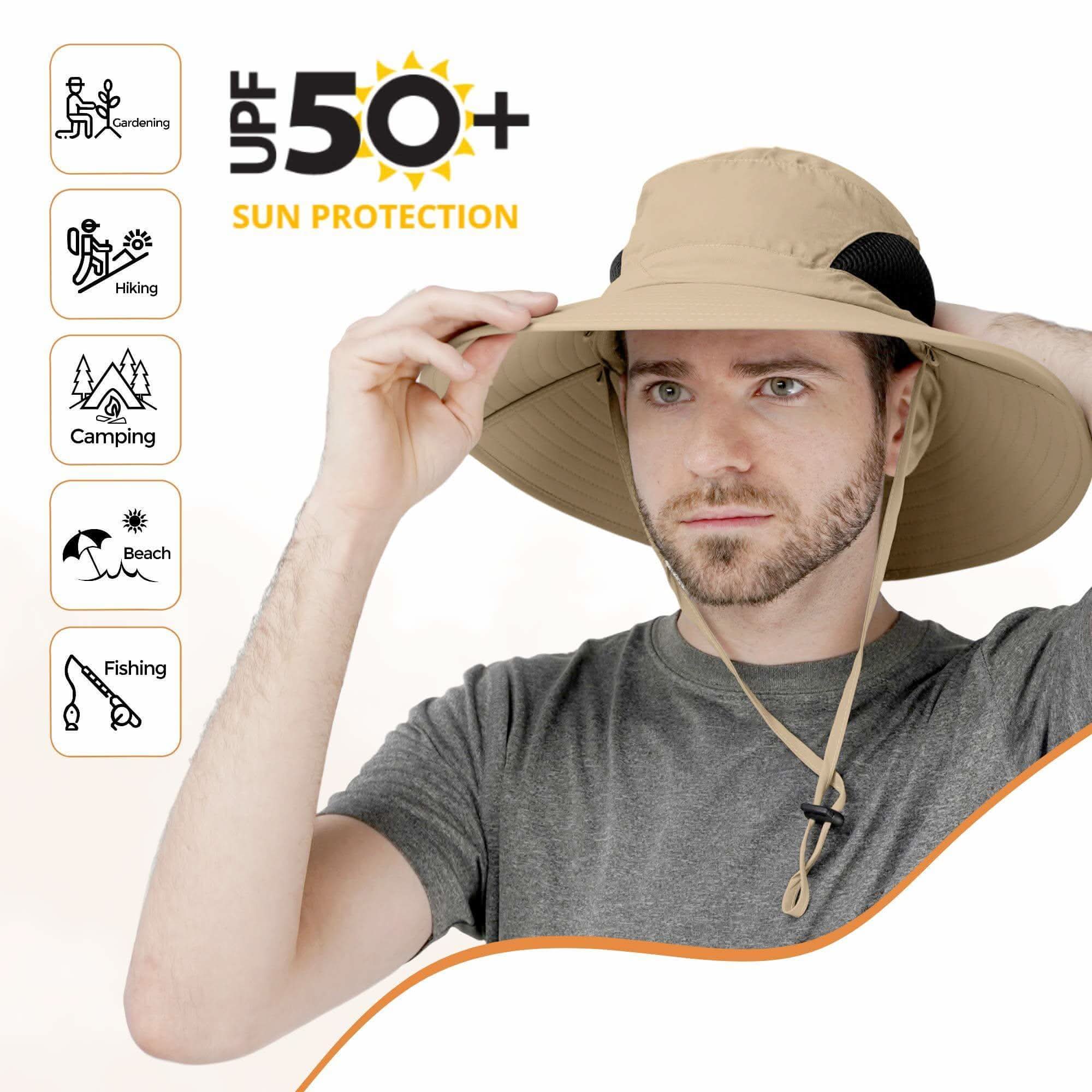 Chapeau de pêcheur, chapeaux de protection solaire d'extérieur pour hommes et femmes