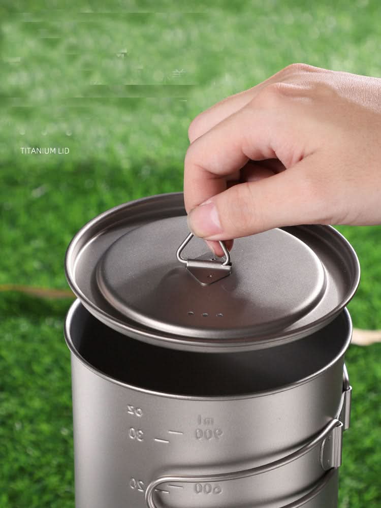 Titanium Portable Firewood Stove Set