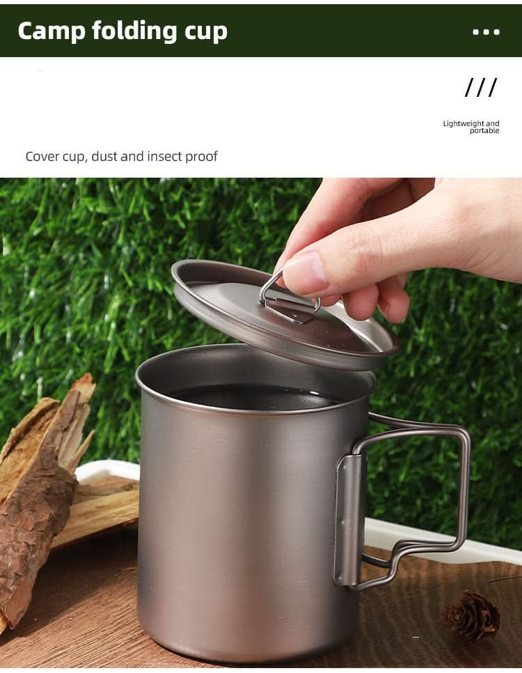 Titanium Cup with Lid