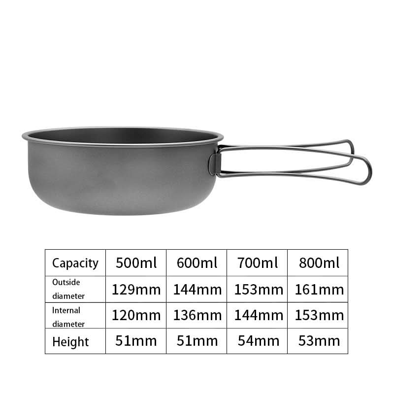 Poêle pliante Kapila en titane