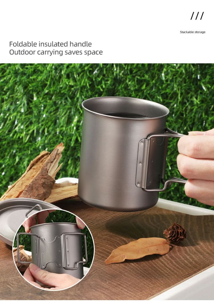 Titanium Cup with Lid