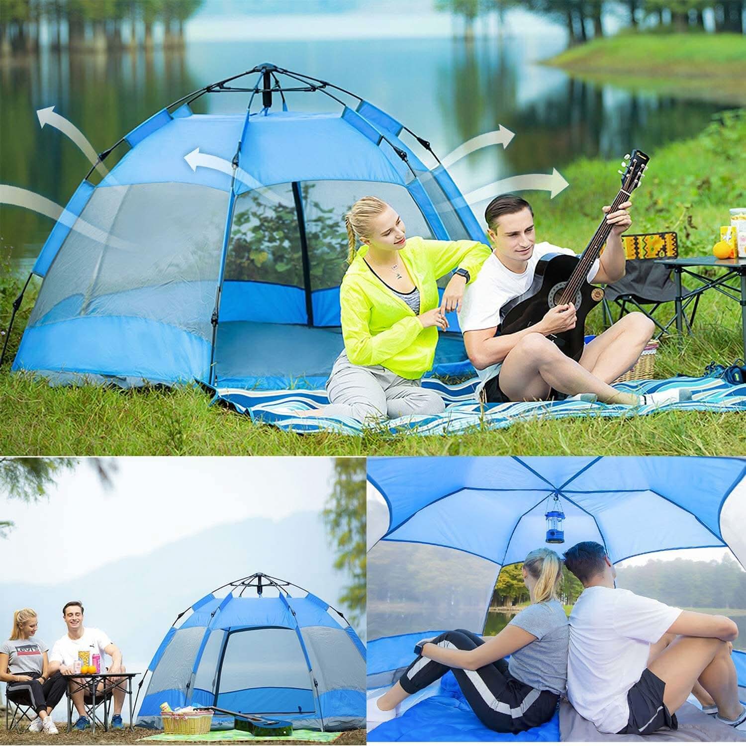 Automatic Waterproof 3-5 Person Outdoor Camping Tent