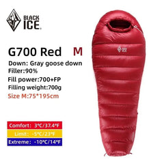 BLACK ICE G400/700/1000 Mummy Single Goose Down Sleeping Bag