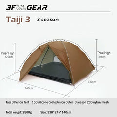 Tienda de campaña Taiji 3 de UL Gear de 3 pisos 