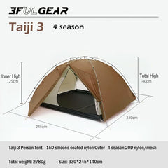 Tienda de campaña Taiji 3 de UL Gear de 3 pisos 