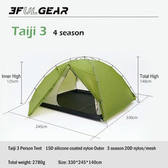 Tienda de campaña Taiji 3 de UL Gear de 3 pisos 