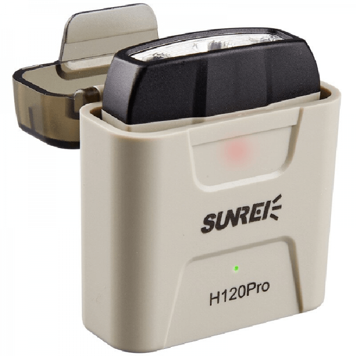 Sunrei H120 Pro Hat Clip Headlamp with Battery Case