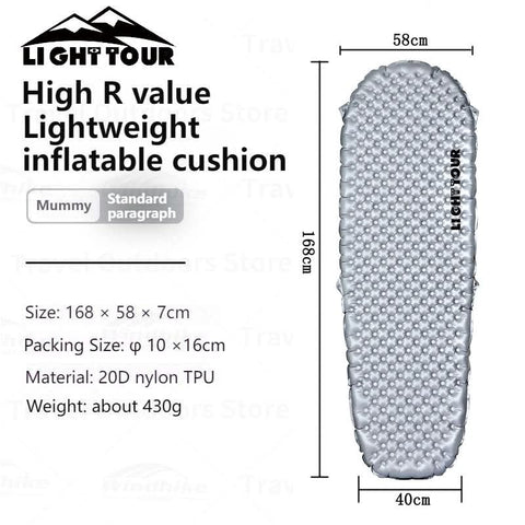 Image of Light Tour R3.5/R5.8 Sleeping Pad 20D Nylon
