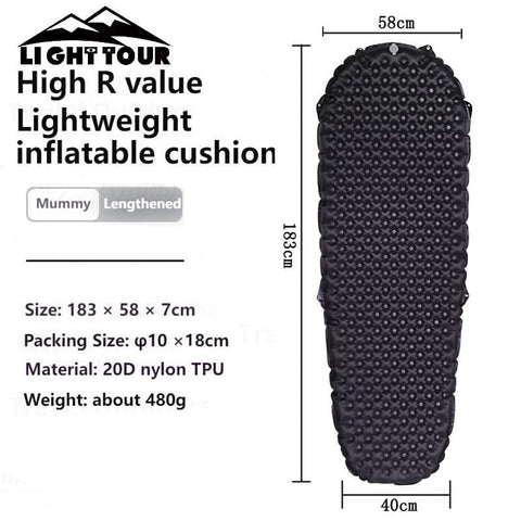 Image of Light Tour R3.5/R5.8 Sleeping Pad 20D Nylon