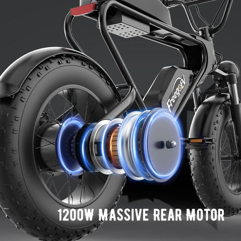 Image of DK200 Electric Bike 1200W Motor 20Ah Battery with 20" x 4" Fat Tire