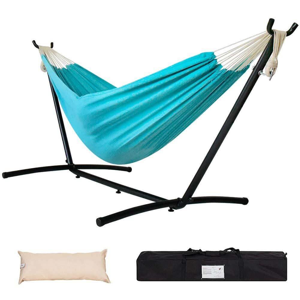 Hammock Stand with 9FT Space Saving Steel Stand, 450 Pounds Capacity