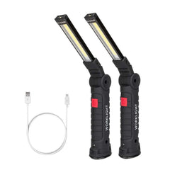 5 Modes and Magnetic Base 360 Degree Rotate LED Work Light (2 Pack, 27x4.5cm)