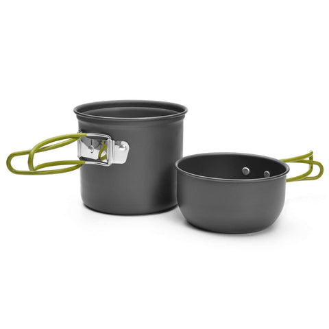 Image of Camping Cookware Stove Carabiner Canister Stand Tripod and Stainless Steel Cup, Tank Bracket, Fork Spoon Kit(DS101)
