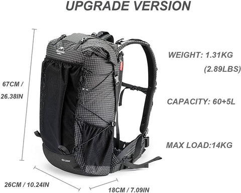 Image of Naturehike Rock Series 60L Backpack