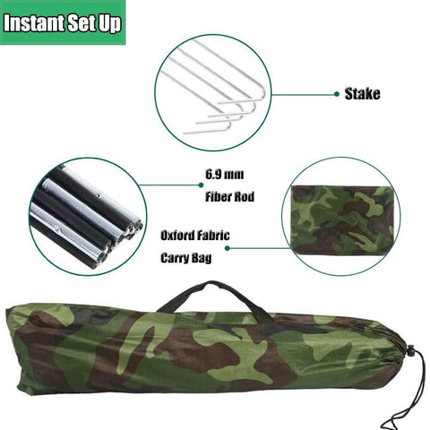 Image of Camouflage Tents 2 Person Waterproof Tent