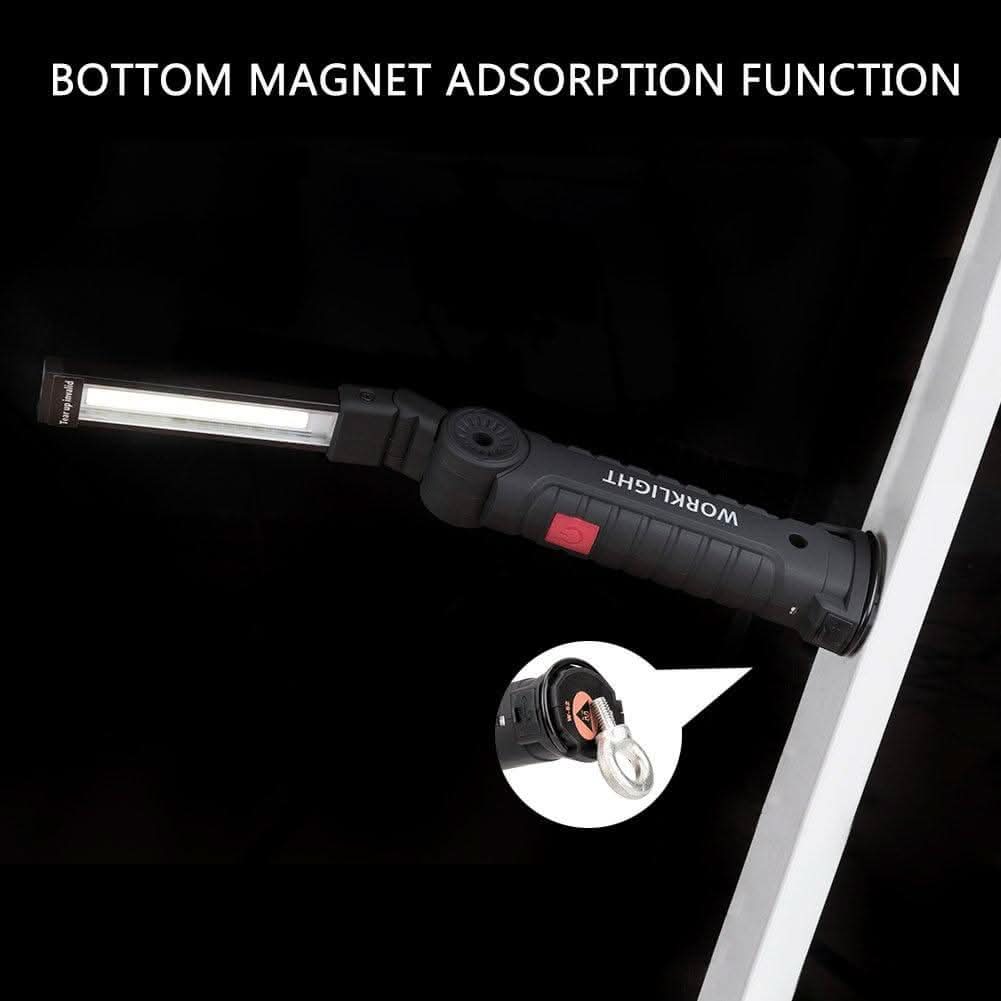 5 Modes and Magnetic Base 360 Degree Rotate LED Work Light (2 Pack, 27x4.5cm)