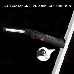 5 Modes and Magnetic Base 360 Degree Rotate LED Work Light (2 Pack, 27x4.5cm)
