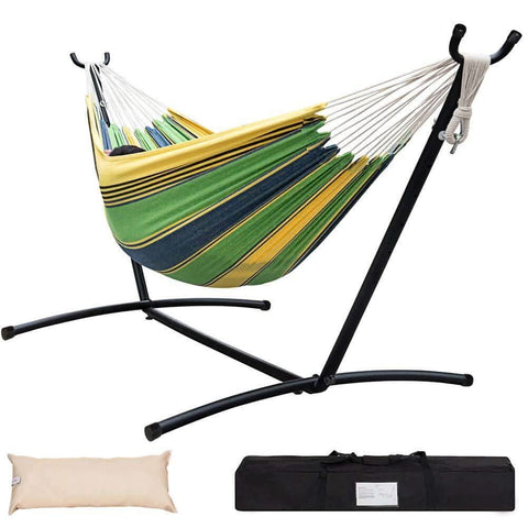 Image of Hammock Stand with 9FT Space Saving Steel Stand, 450 Pounds Capacity