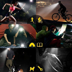 Lampe frontale LED rechargeable à 8 modes et 18 000 lumens