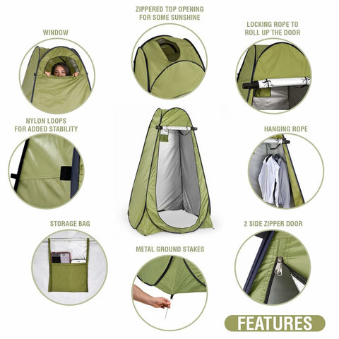 Image of Pop Up Privacy Tent (Green)