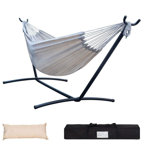 Image of Hammock Stand with 9FT Space Saving Steel Stand, 450 Pounds Capacity