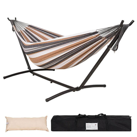 Image of Hammock Stand with 9FT Space Saving Steel Stand, 450 Pounds Capacity