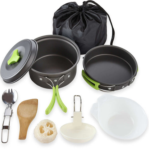 Image of Camping Cookware Mess Kit -Pots and Pans Set DS200