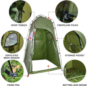 6FT Quick Set Up Privacy Tent