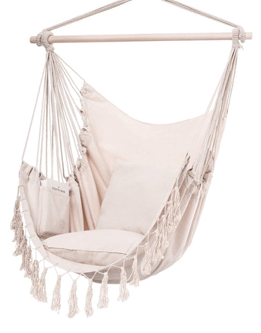 Image of Hammock Chair Max 330 Lbs with 2 Cushions