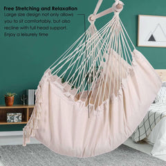 Hammock Chair Max 330 Lbs with 2 Cushions