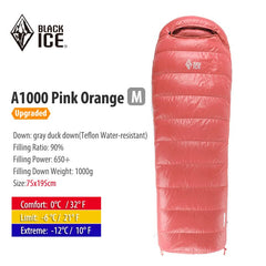 Black ice A-series Envelope Mummy Sleeping Bag