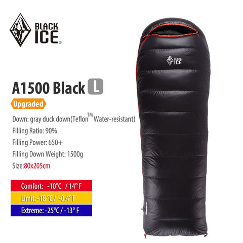 Image of Blackice A-series Envelope Mummy Sleeping Bag