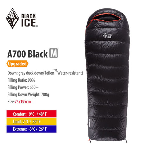 Image of Blackice A-series Envelope Mummy Sleeping Bag
