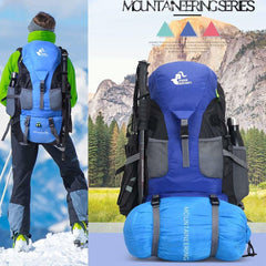 50L Lightweight Water Resistant Hiking Backpack,Outdoor Sport Daypack Travel Bag