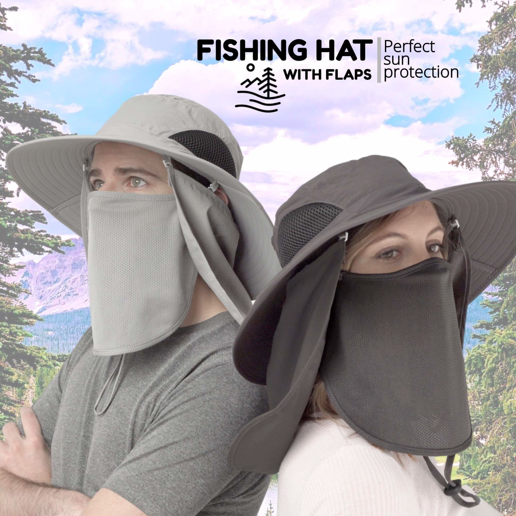 Chapeau de pêcheur, chapeaux de protection solaire d'extérieur pour hommes et femmes 