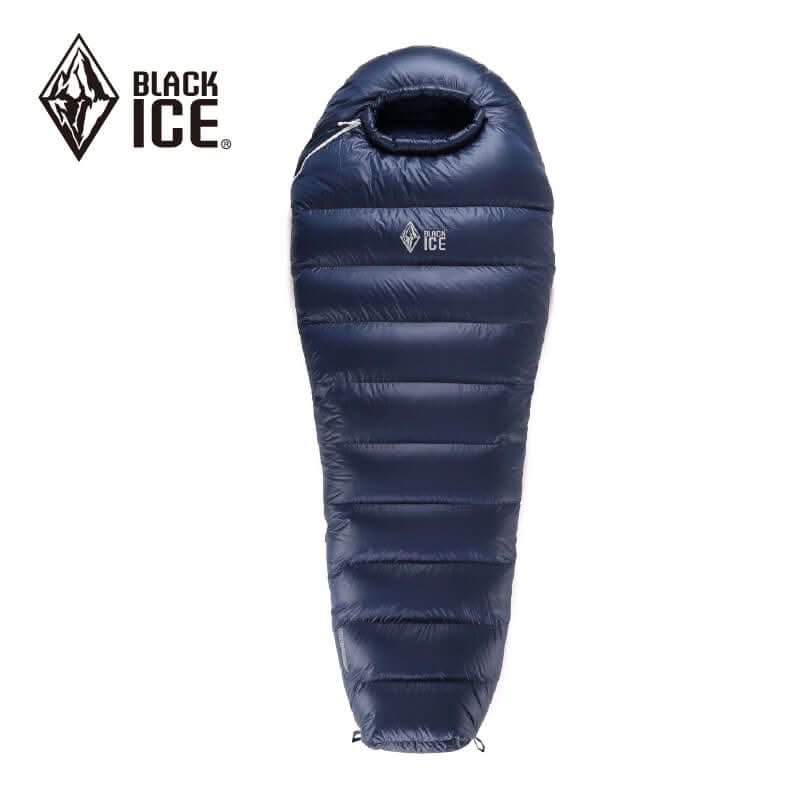 Saco de dormir momia de plumón de ganso BLACK ICE G400/700/1000