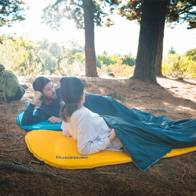 Nature Hiking 1 Person Self-Inflatable Camping Mattress 65CM - Blue