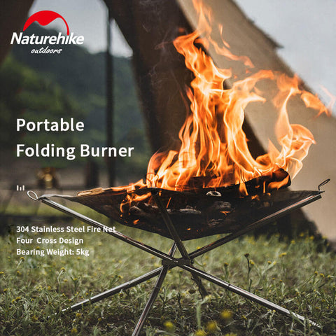 Image of Naturehike Portable Fire Rack Stainless Steel