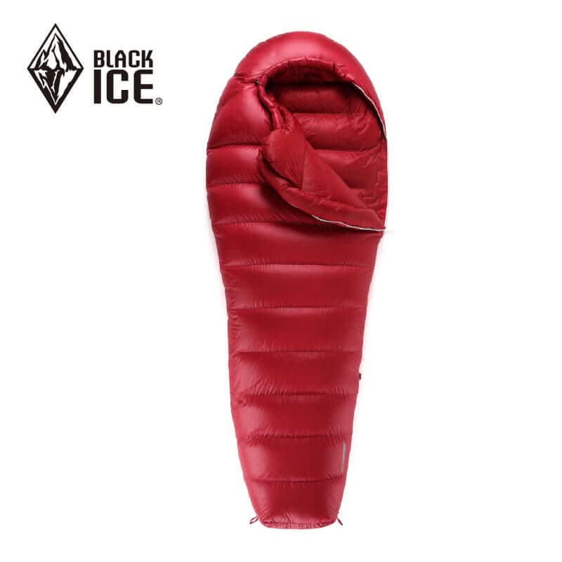 Saco de dormir momia de plumón de ganso BLACK ICE G400/700/1000