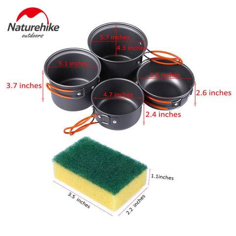 Image of Naturhike Ultralight Outdoor Camping Cookware