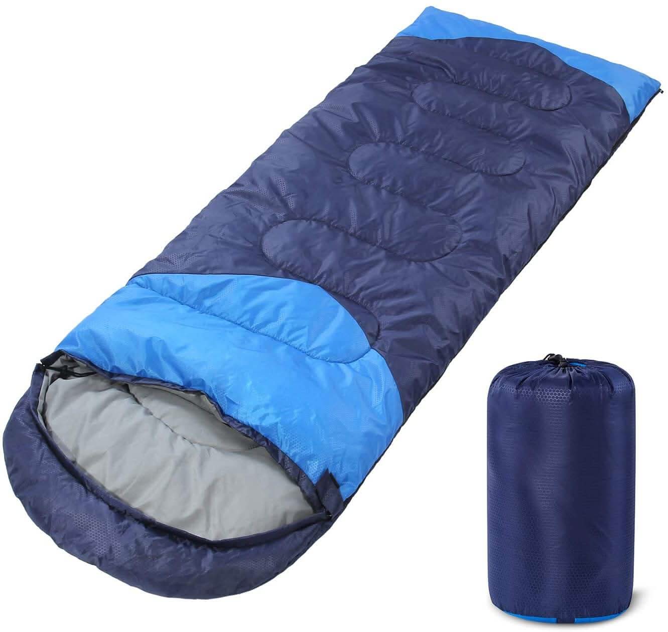 Saco de dormir para mochileros para adultos y niños 